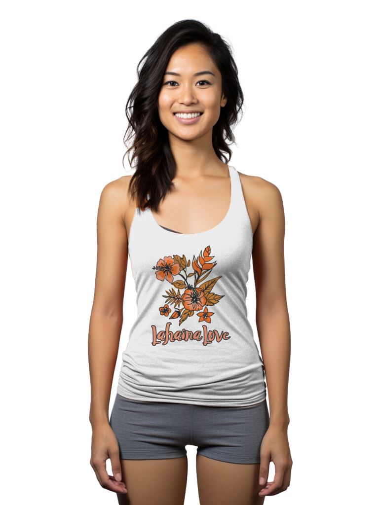 Lahaina Love Floral Women's Racerback Tank