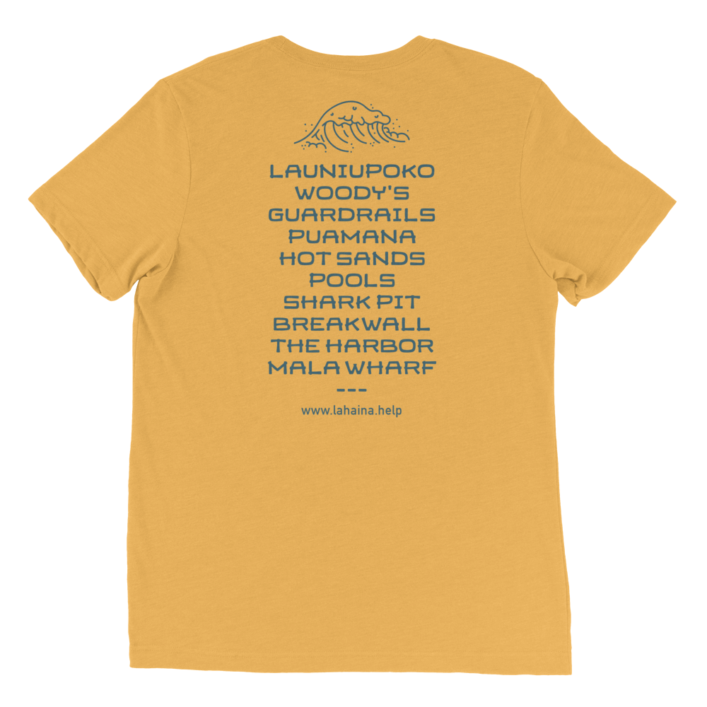 Lahaina Surf Spots Unisex Tee - Image 3