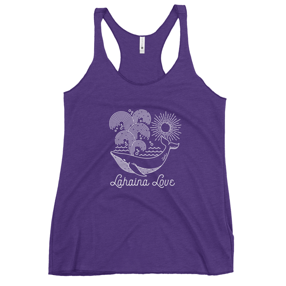Lahaina Love Whale Women's Racerback Tank - Image 4