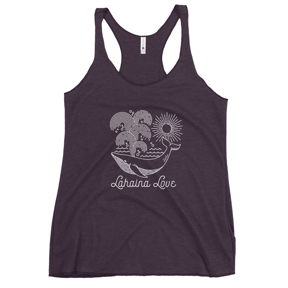 Lahaina Love Whale Women's Racerback Tank - Image 2