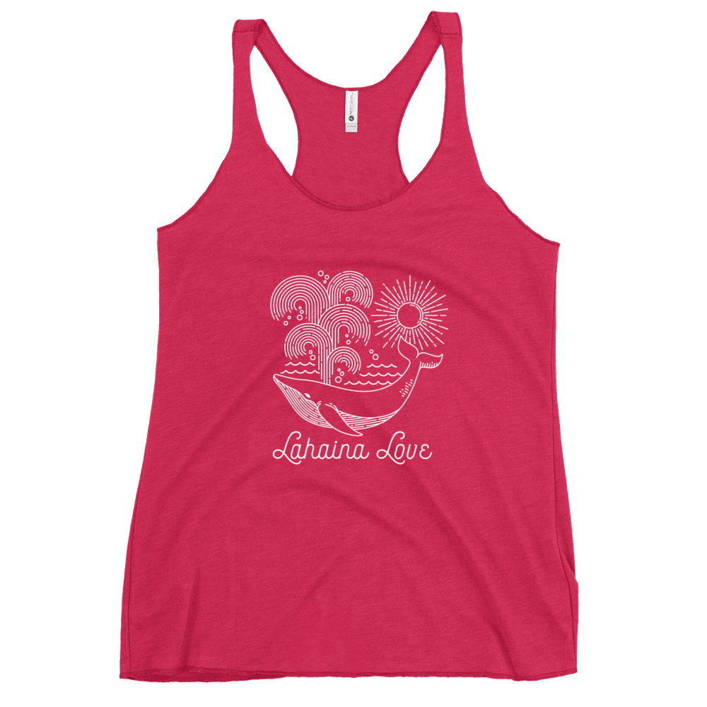 Lahaina Love Whale Women's Racerback Tank - Image 5